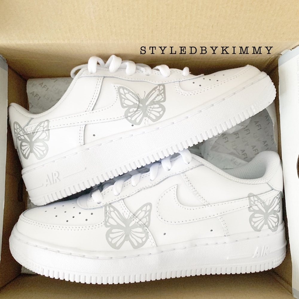 CUSTOM Nike Air Force 1 Low Sneakers Shoes - Picture 4 of 5